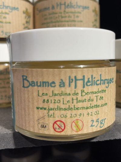 les jardins de bernadette huile massage baume à l'Hélichryse 14